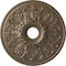 Ekena Millwork Ashley Ceiling Medallion (Fits Canopies up to 4 3/4"), 23 7/8"OD x 4"ID x 2 1/8"P, Warm Silver CM23ASWSS - alternate 1